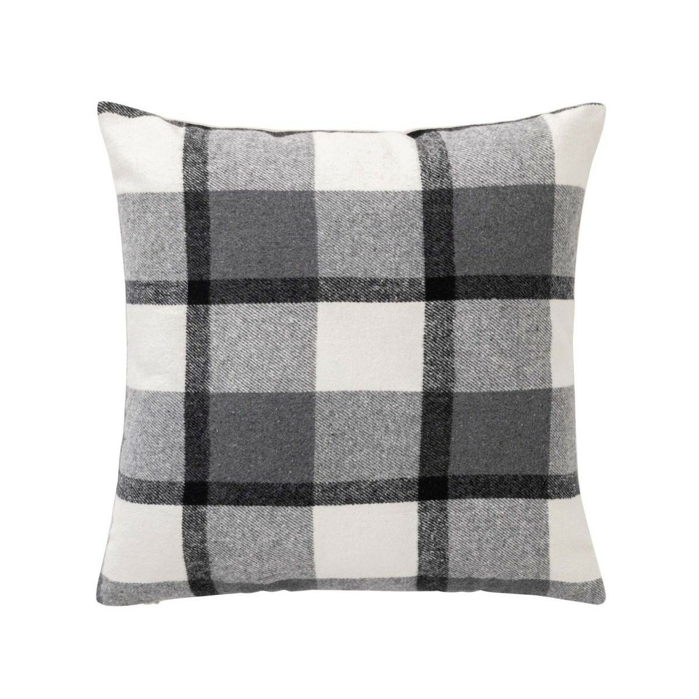 Coussin tartan en velours 