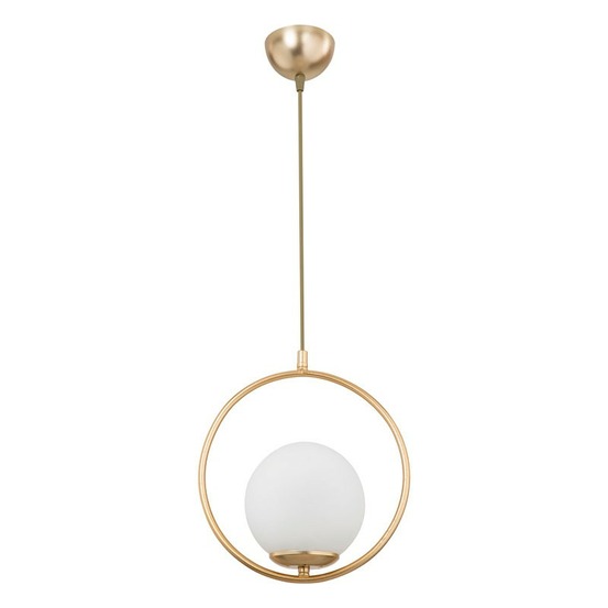 Suspension luminaire plafonnier ε27 doré d26x75cm