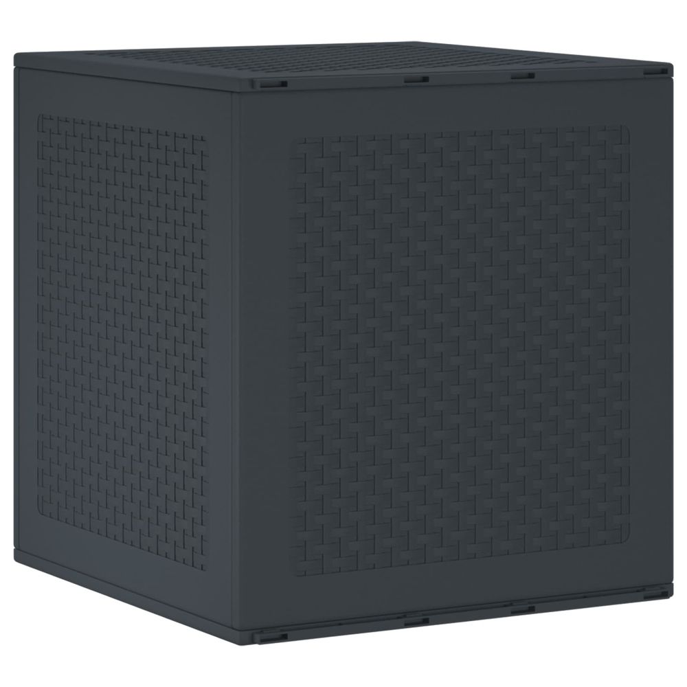 Boîte de rangement anthracite 55 x 53 x 57 cm polypropylène