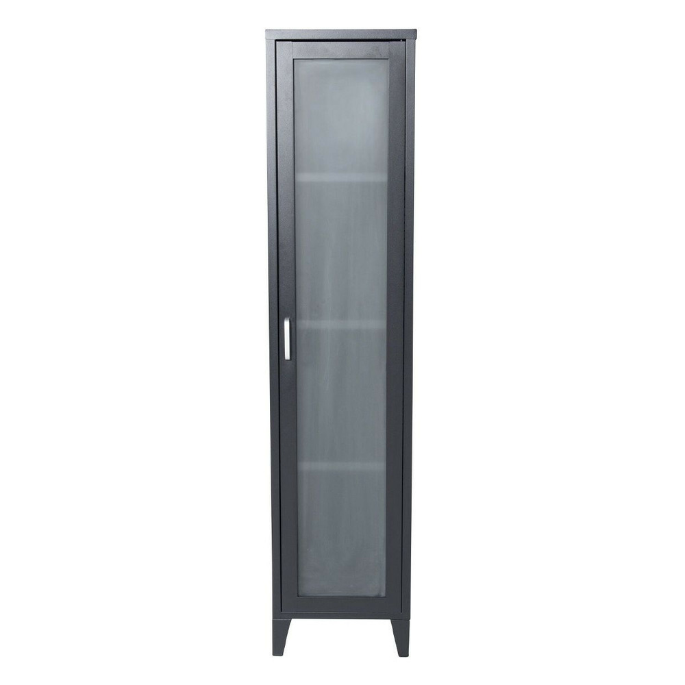 Vitrine avec porte givrée 