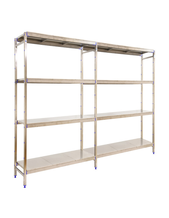 Etagère sans vis simoninox initial 4ss/1600x2490x500 acier inox 1600x2490x500 - simonrack