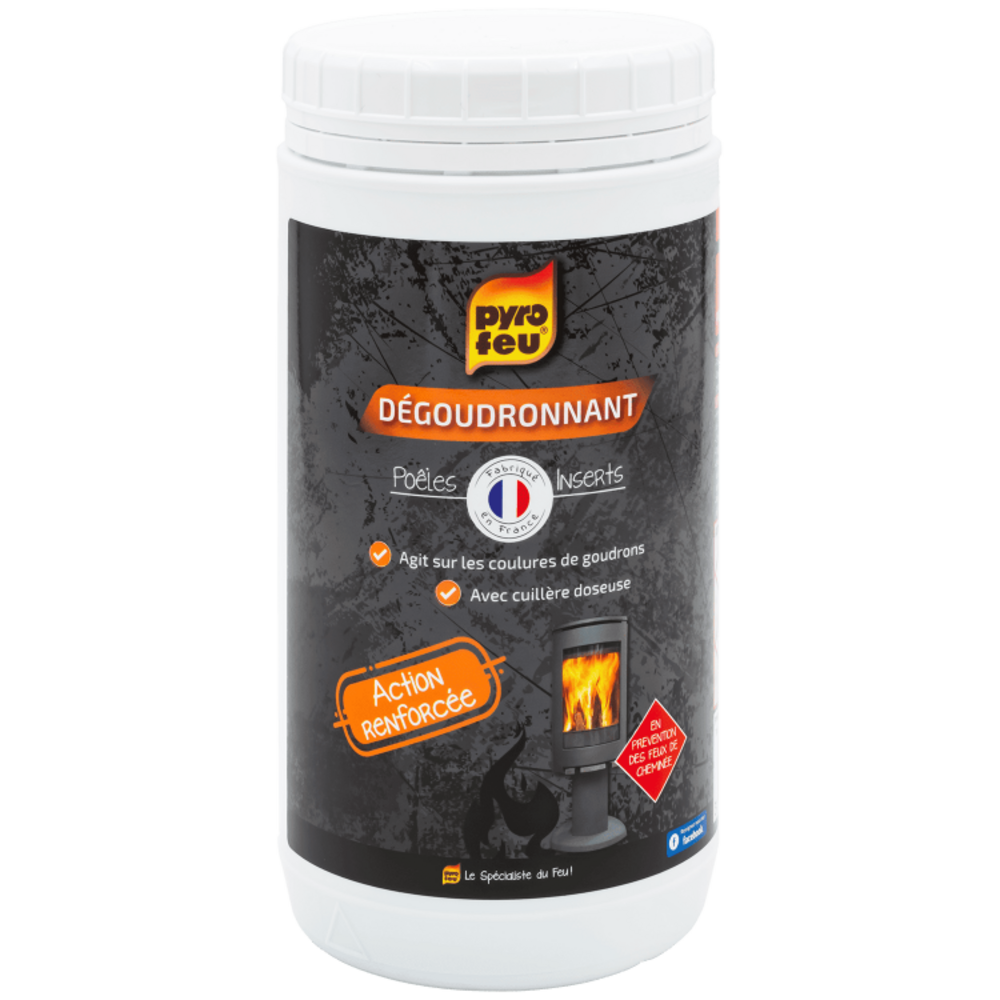 Pyrofeu 13231 désincrustant pour focolari et poêles à bois et charbon