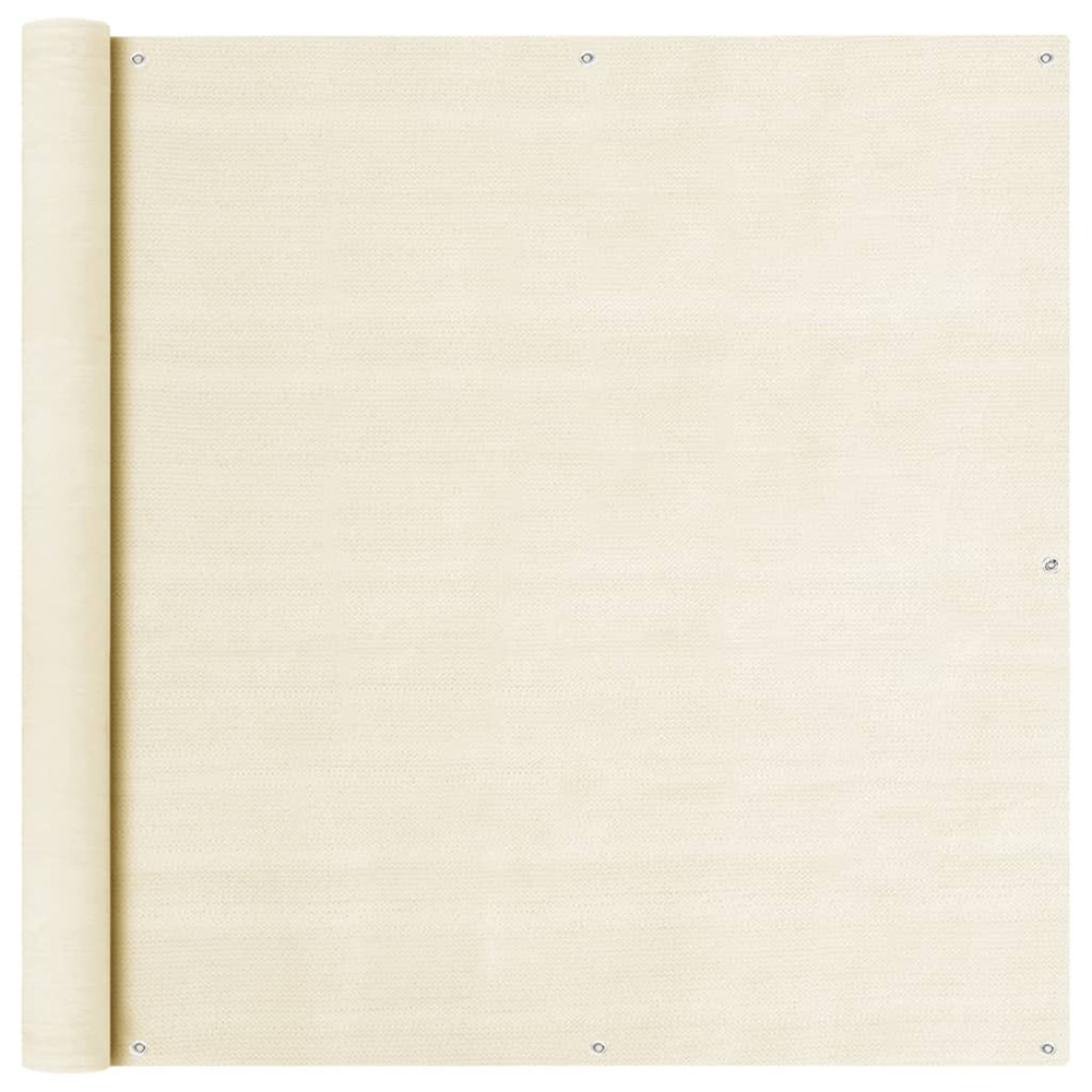 Écran de balcon crème 120x600 cm pehd
