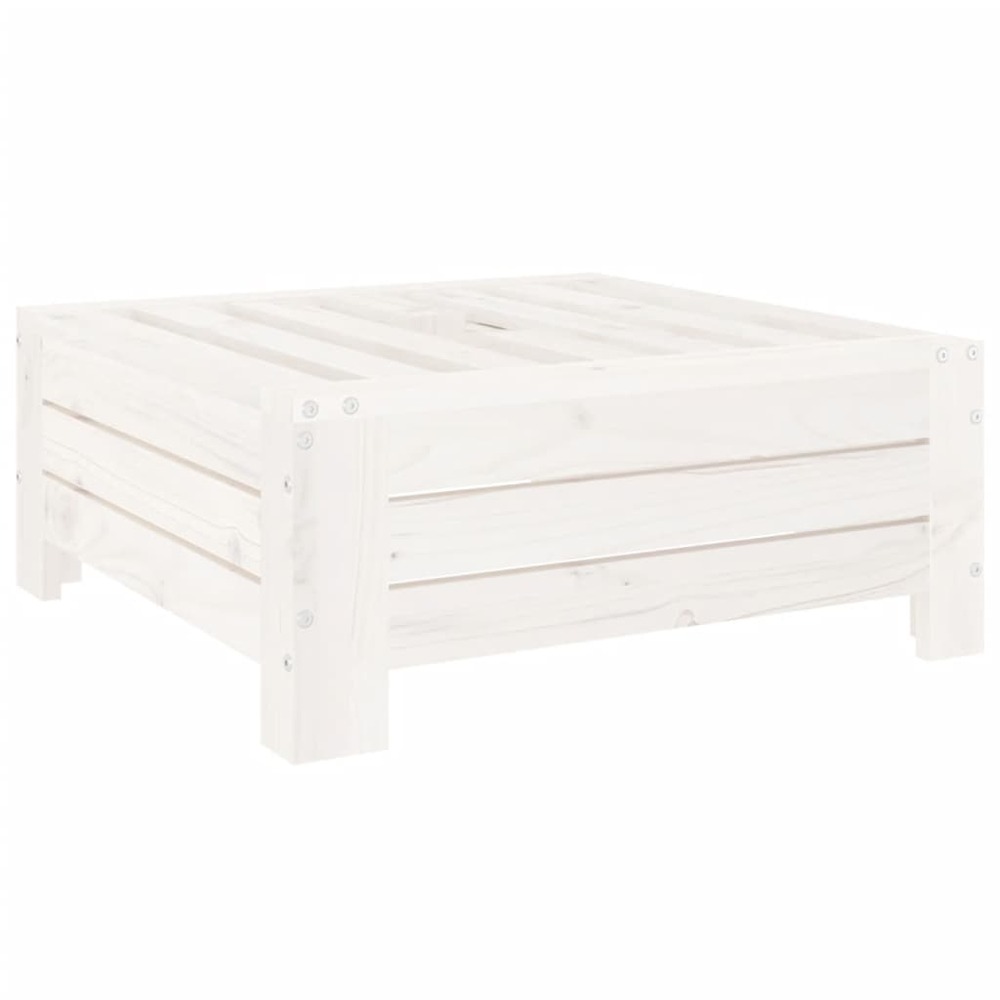 Couvercle de base de parasol blanc bois massif de pin