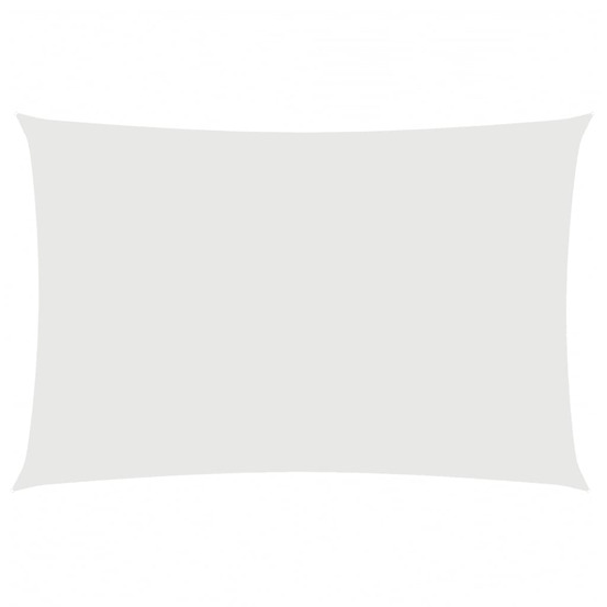Voile de parasol tissu oxford rectangulaire 2x4 m blanc