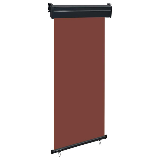 Auvent latéral de balcon 85x250 cm marron
