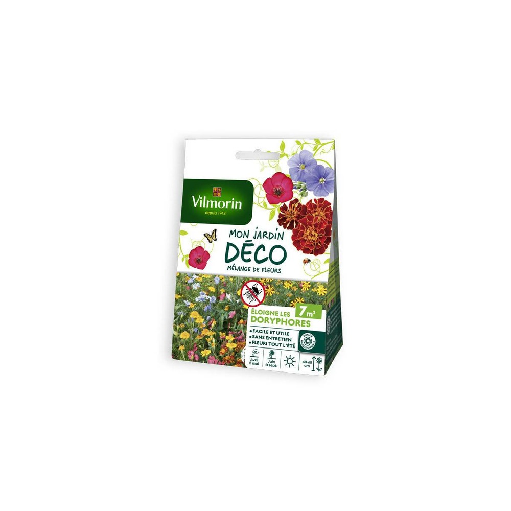Sachet graines mélange de fleurs - eloigne les doryphores 7 m2