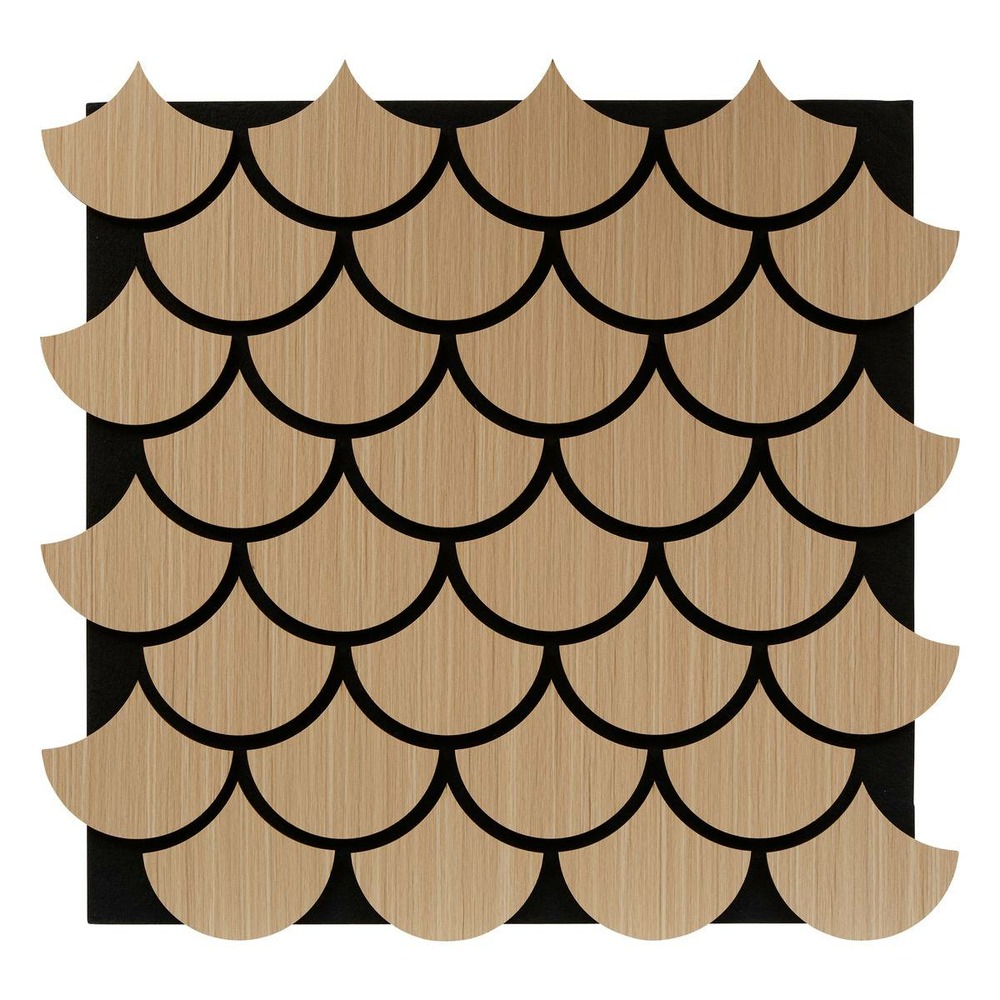 Panneau décoratif mural clint beige 64x66cm