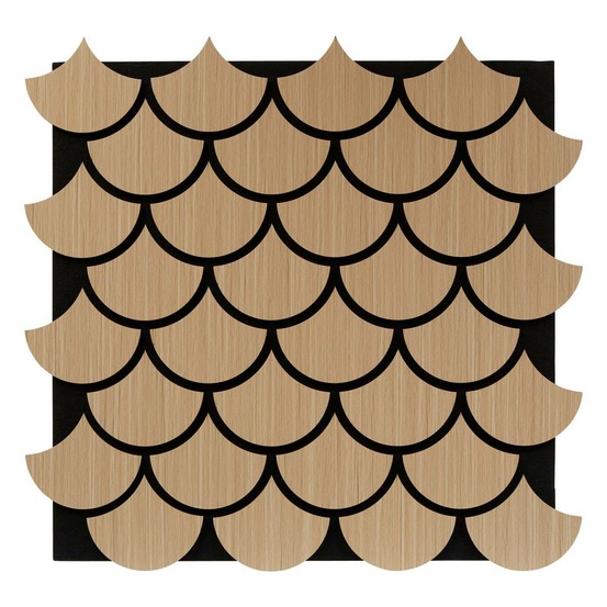 Panneau décoratif mural clint beige 64x66cm