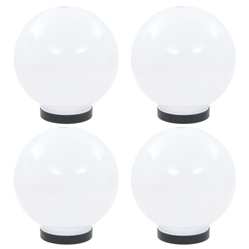 Lampes à led sous forme de boule 4 pcs sphérique 20 cm pmma