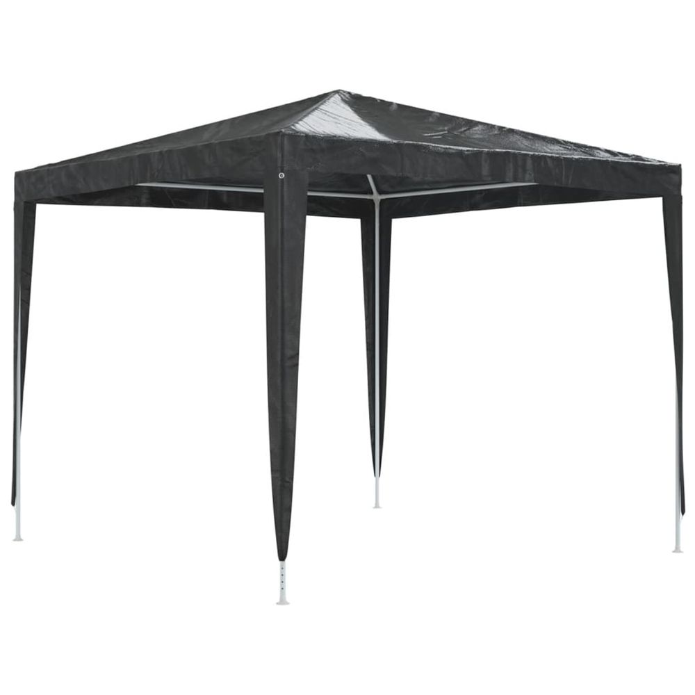 Tente de réception professionnelle 2,5x2,5 m anthracite 90 g/m²
