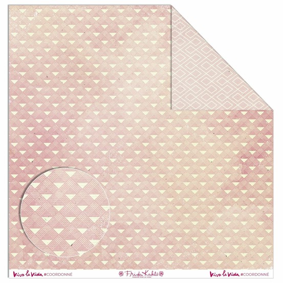 Papier créatif frida kahlo - motif triangles roses