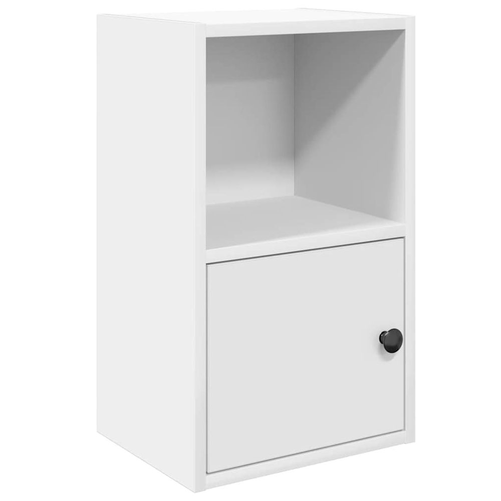 Bibliothèque blanc 31x24x52 cm bois d'ingénierie