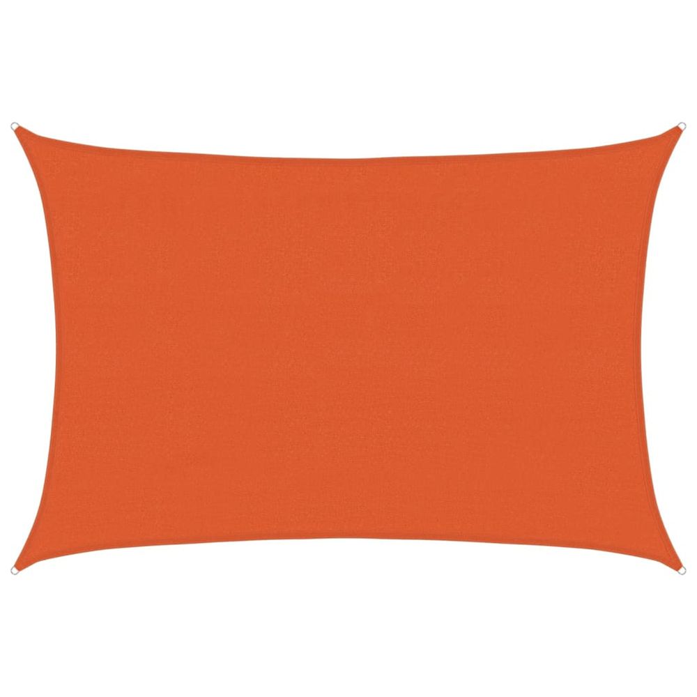 Voile d'ombrage 160 g/m² rectangulaire orange 4x5 m pehd