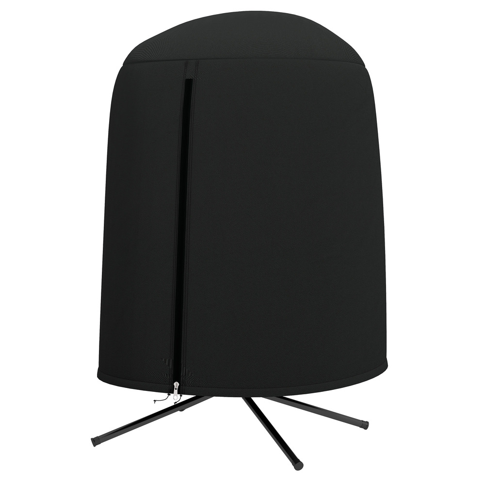 Housse protectrice pour chaise suspendue, imperméable, antipoussière, polyester, ø128 x 190 cm, noire