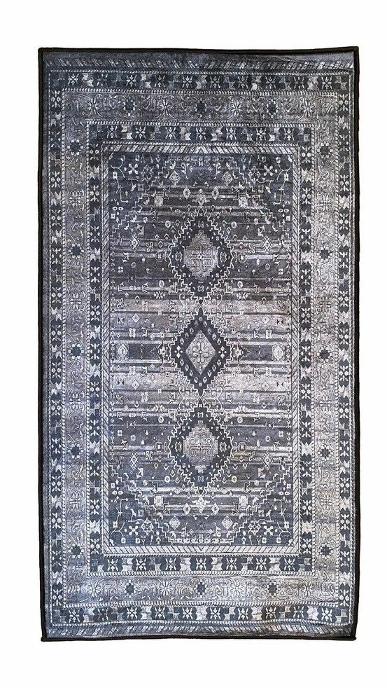 Tapis d'intérieur maghreb 160 x 230 cm - gris