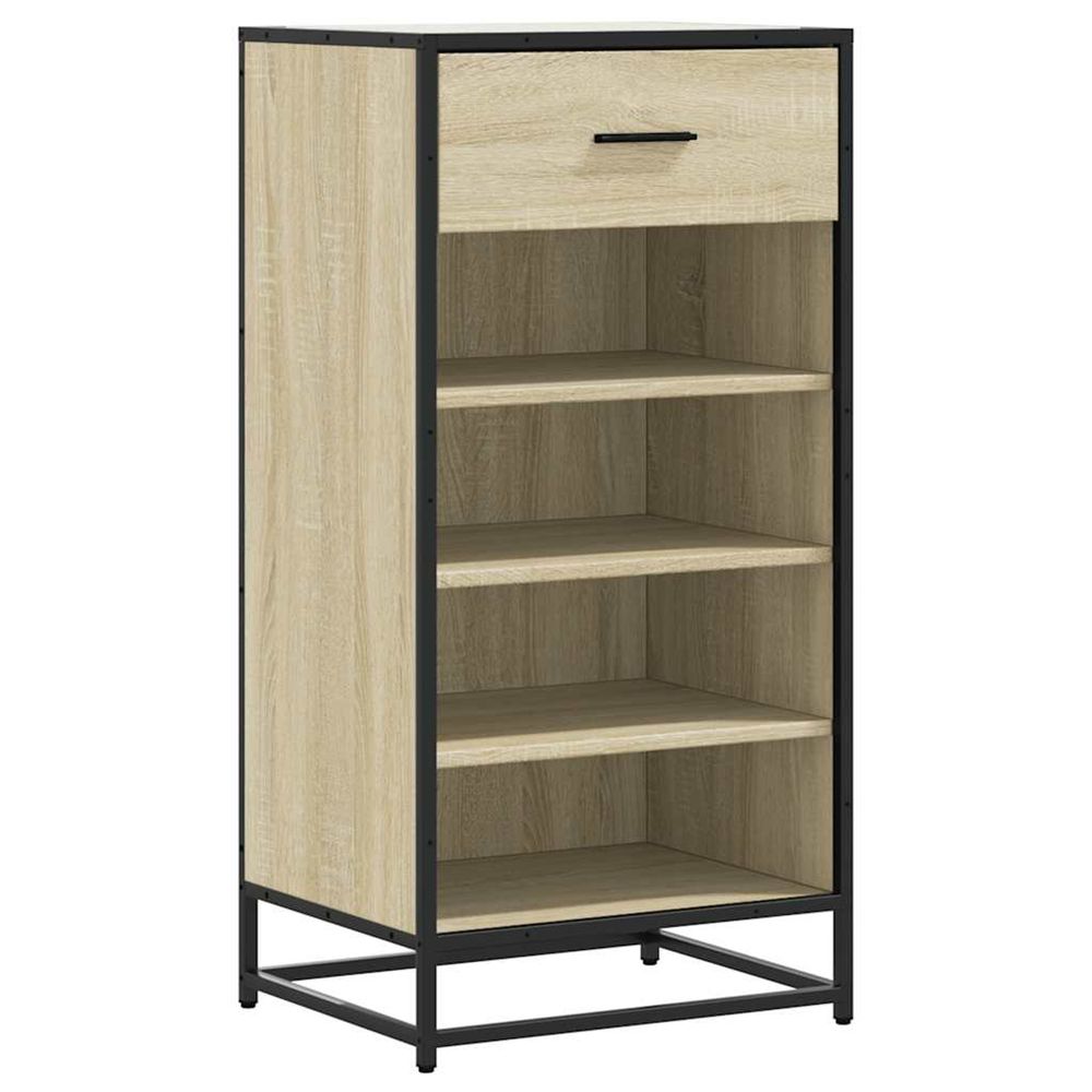 Étagère à chaussures chêne sonoma 48x38x97,5 cm bois ingénierie
