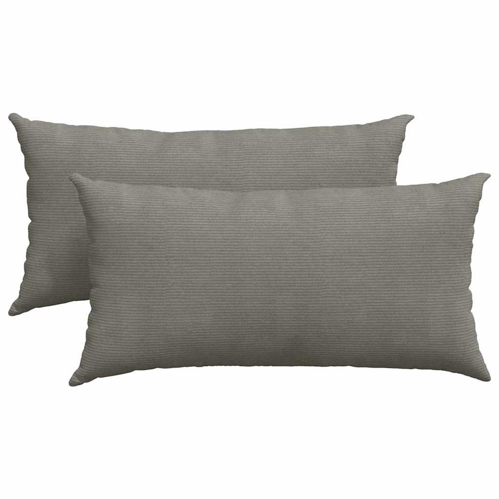 Coussins de canapé 2 pcs gris clair 80 x 40 cm