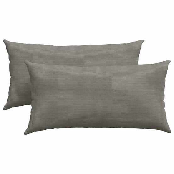 Coussins de canapé 2 pcs gris clair 80 x 40 cm