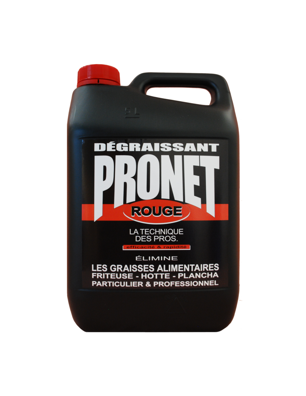Pronet dégraissant alimentaire 5 litres rouge - pronet