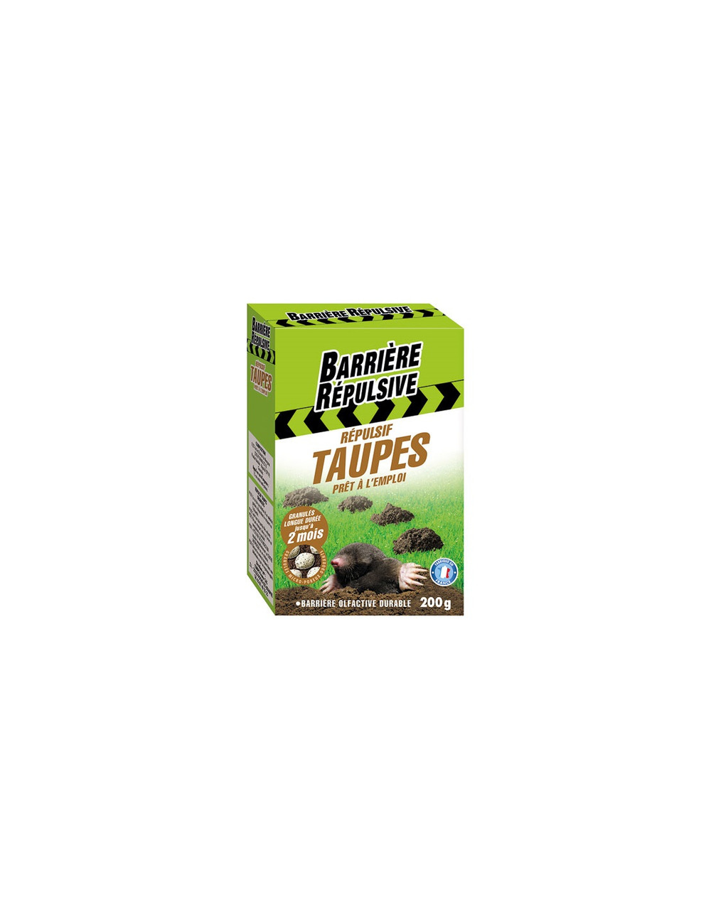 Répulsif taupes granulés prêt à l'emploi 200g /nc - barriere repulsive.