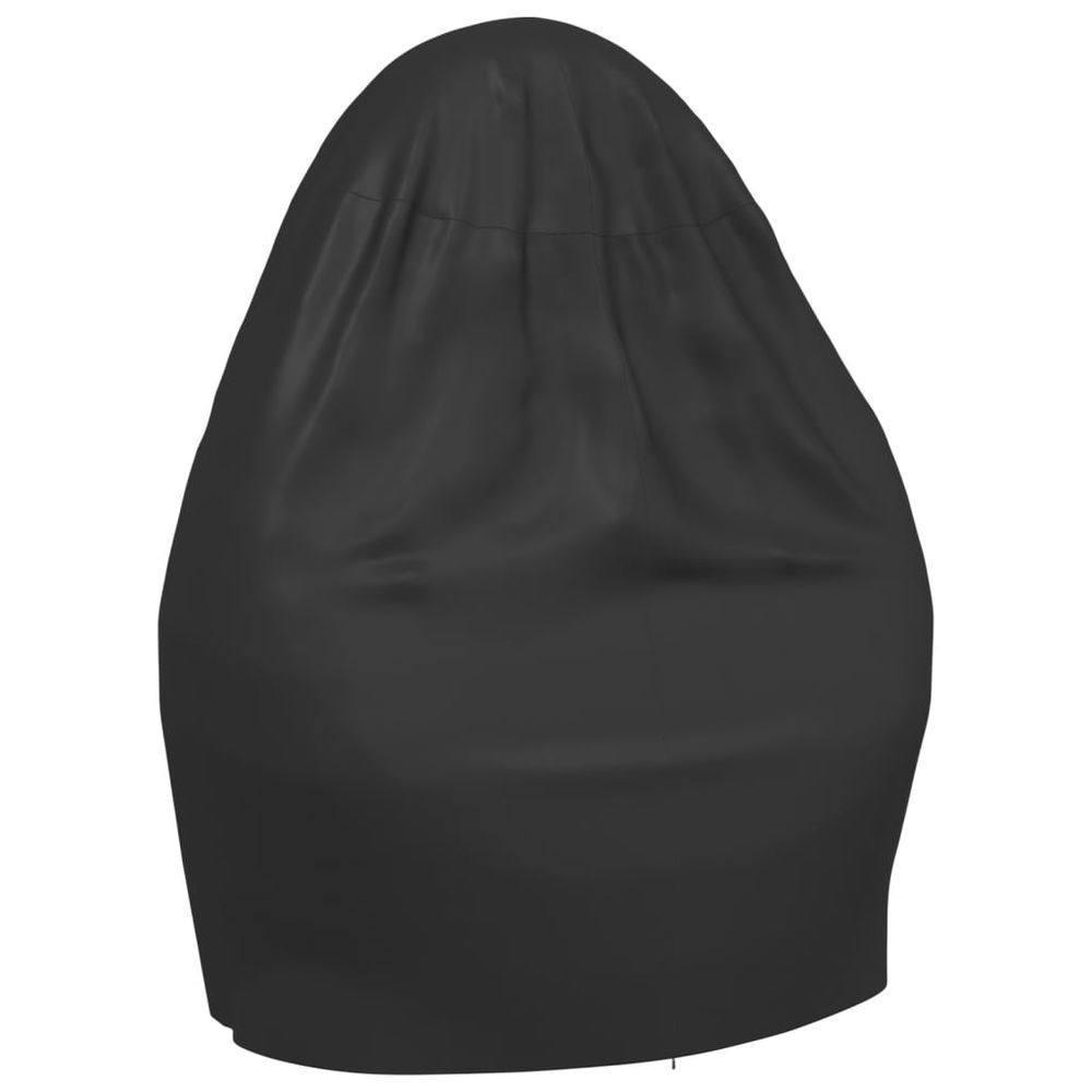 Housse de chaise œuf double noir ø 146x210 cm oxford 420d