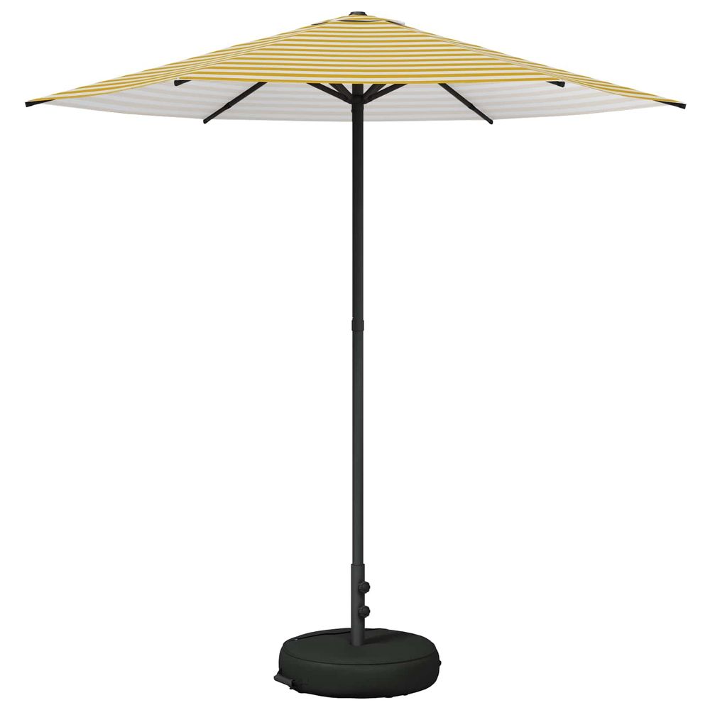 Parasol de jardin avec base rectangulaire 2,3 x 2,3 m polyester