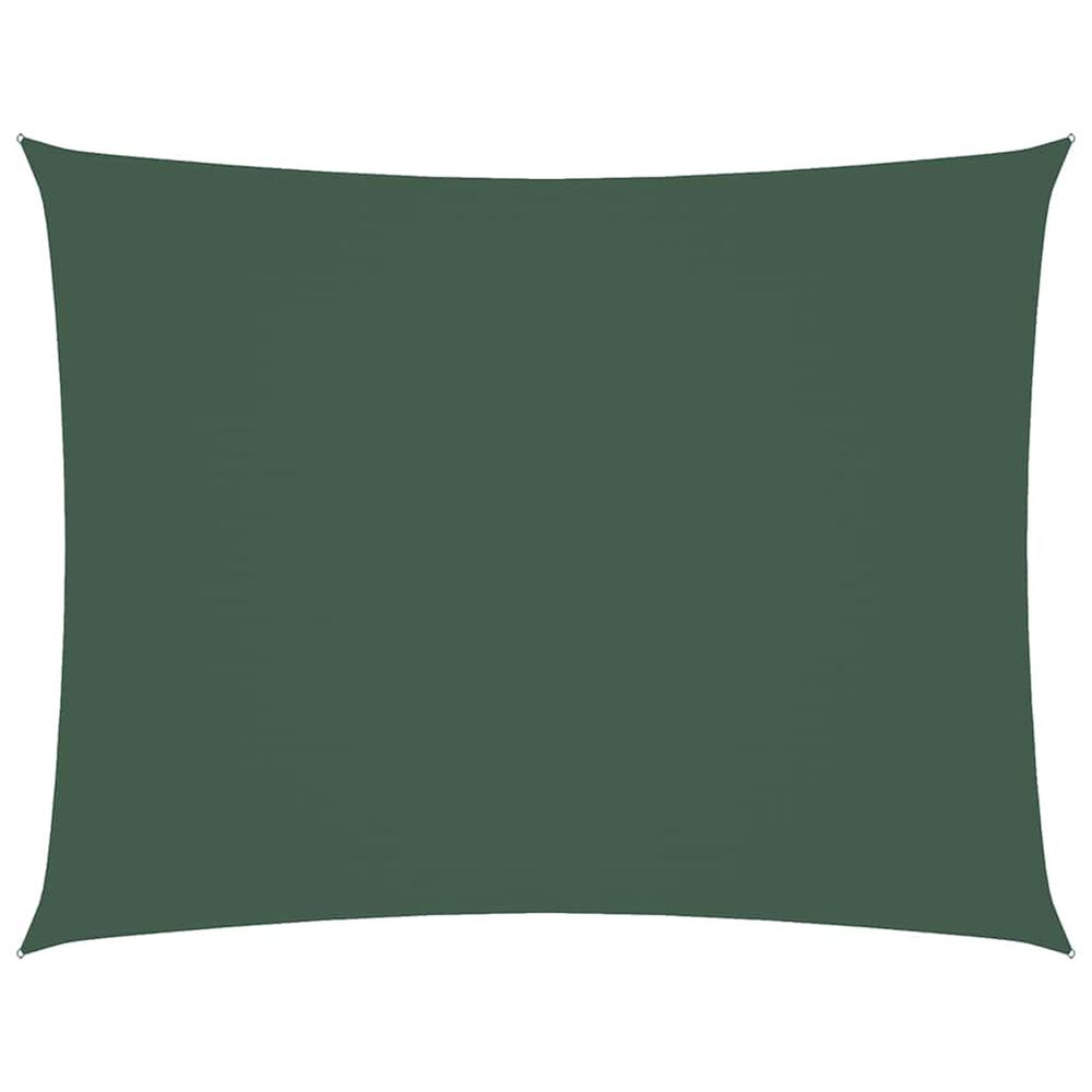 Voile de parasol tissu oxford rectangulaire 3x4,5 m vert foncé