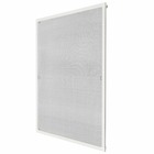 Moustiquaire pour fenêtre cadre fixe en aluminium 120x140cm blanc