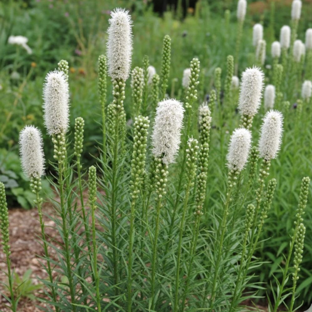 Plume du kansas blanche, liatris lot de 5 godets