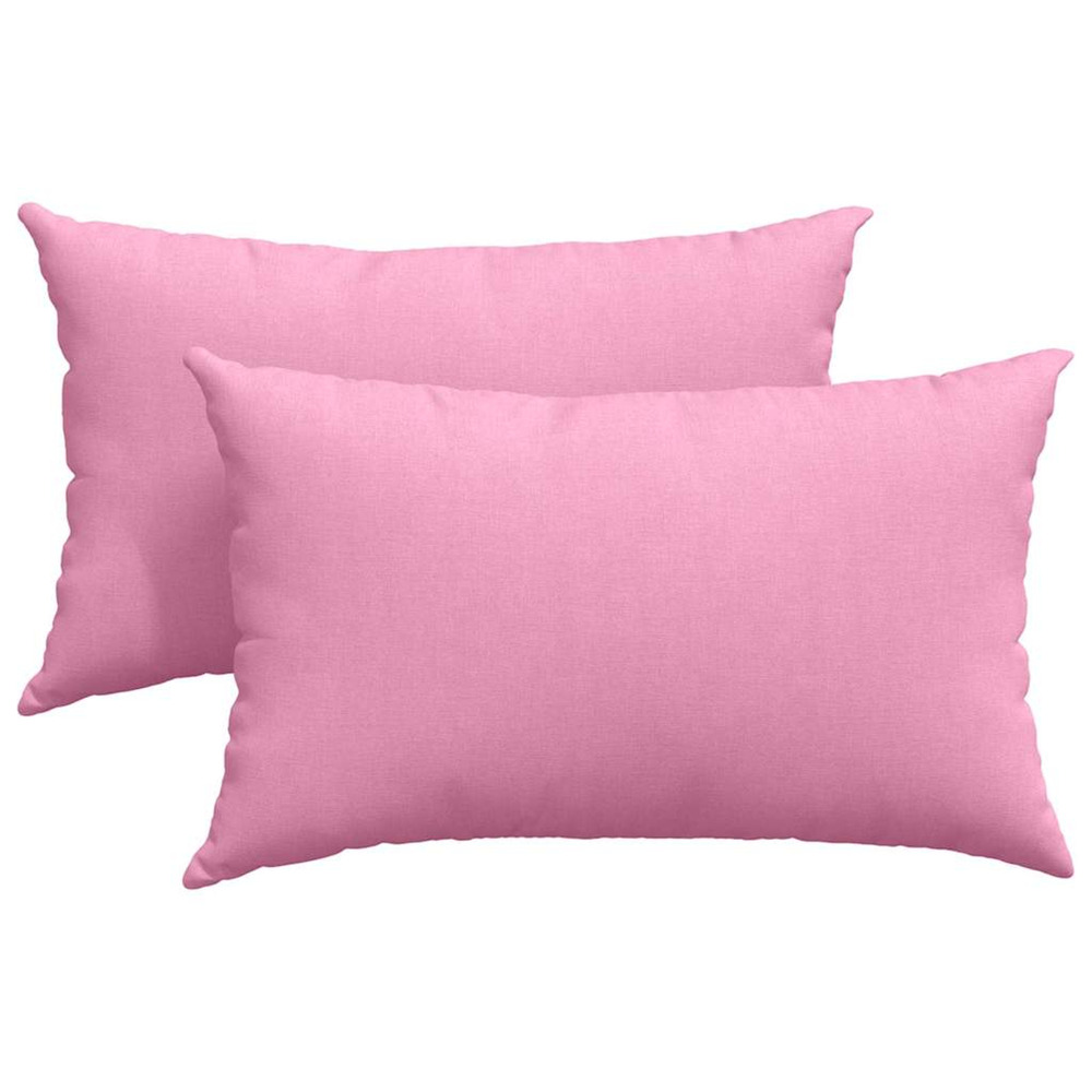 Coussins de canapé 2 pcs rose 50 x 30 cm tissu