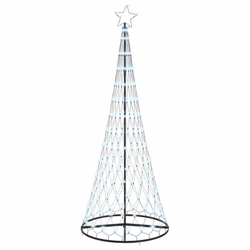 Arbre de noël led avec 295 led blanc froid 250 cm métal