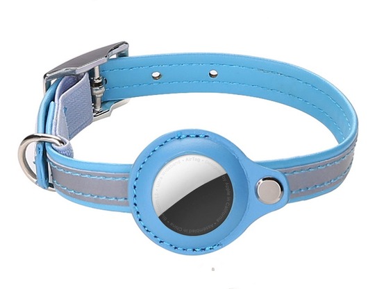 Modèles compatibles airta - collier anti-perte pour chat bleu