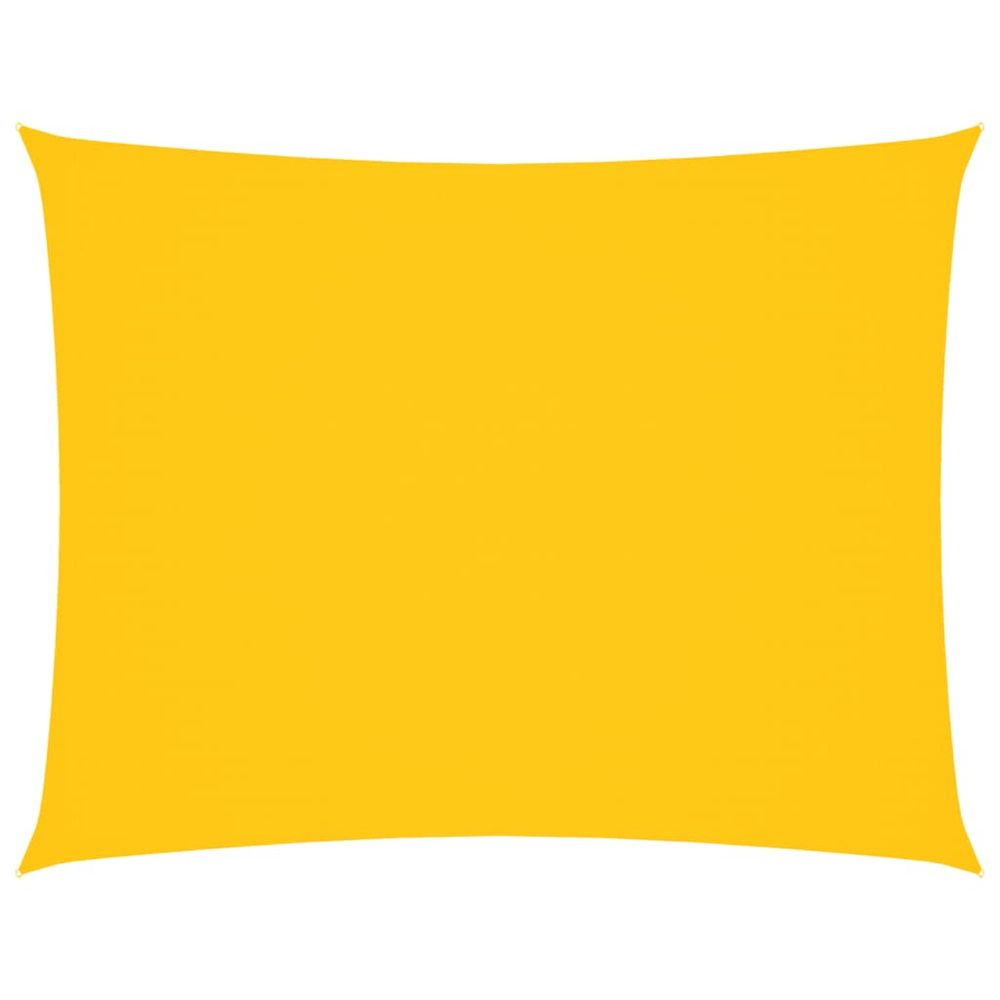 Voile de parasol tissu oxford rectangulaire 4x5 m jaune