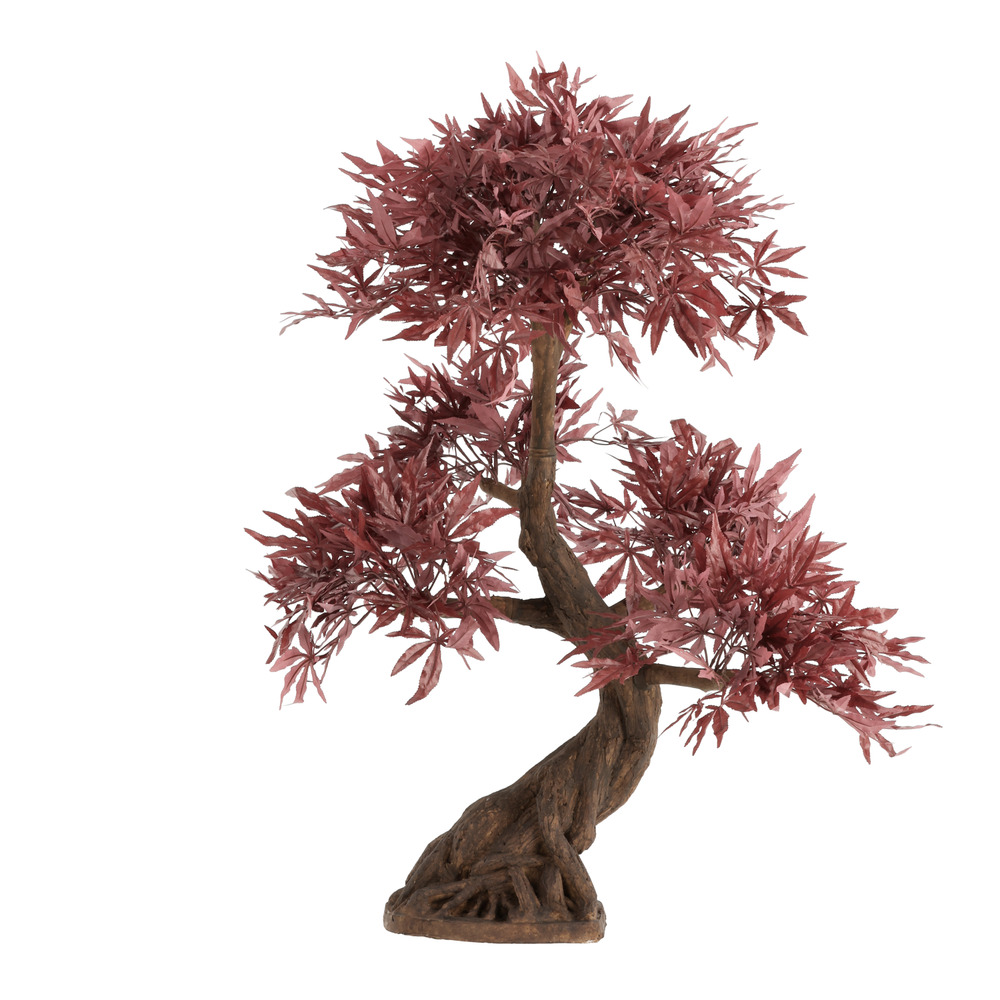 Bonsaï acer japonais artificiel deluxe 100cm bourgogne