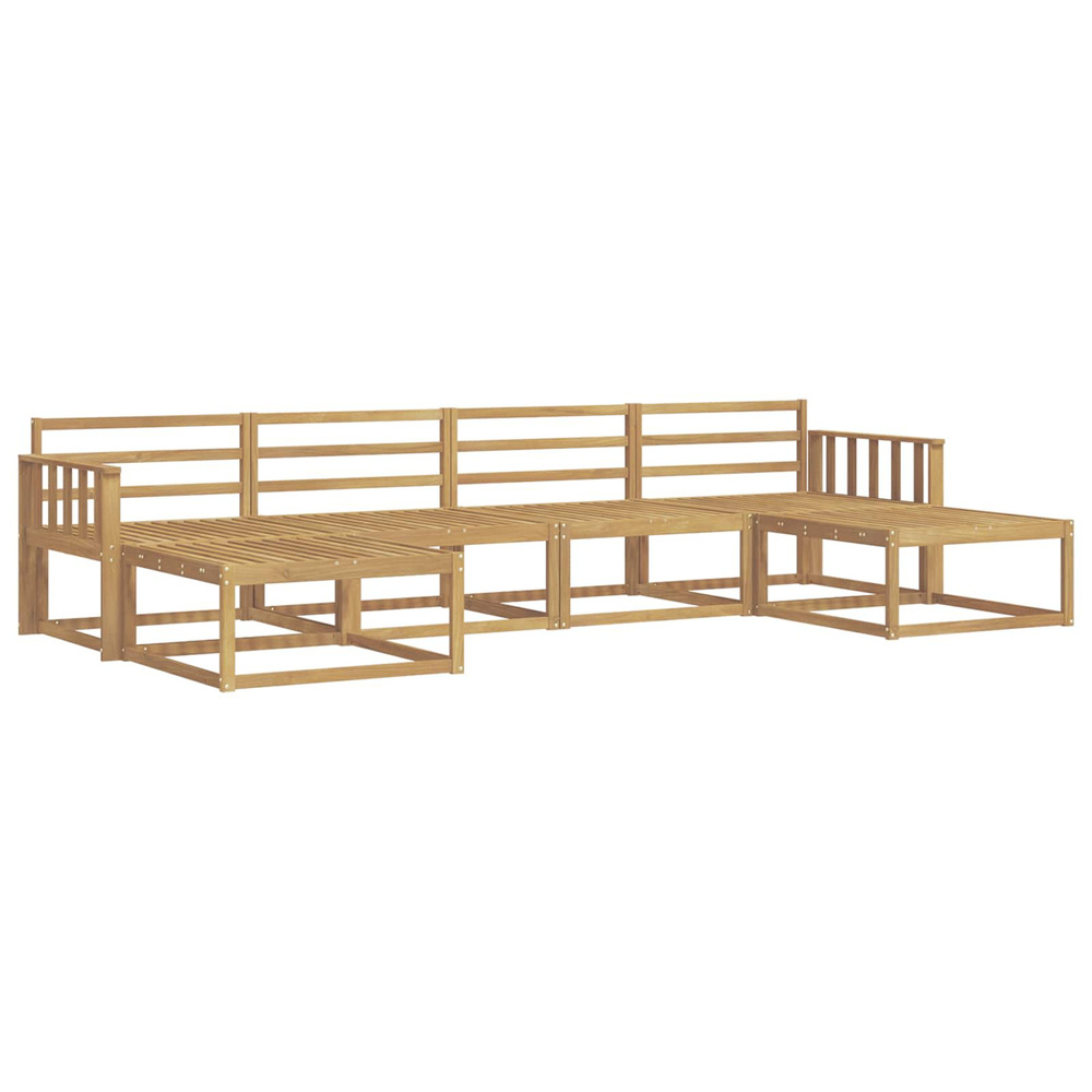 Ensemble de canapés d'extérieur 6 pcs blanc