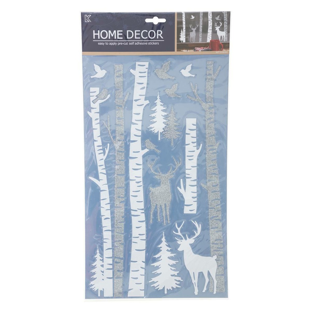 Sticker blanc imprimé argent