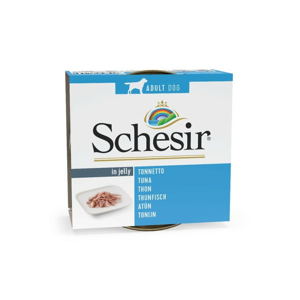 Patée en gelée thon chien (boite 150g) - schesir 150gr