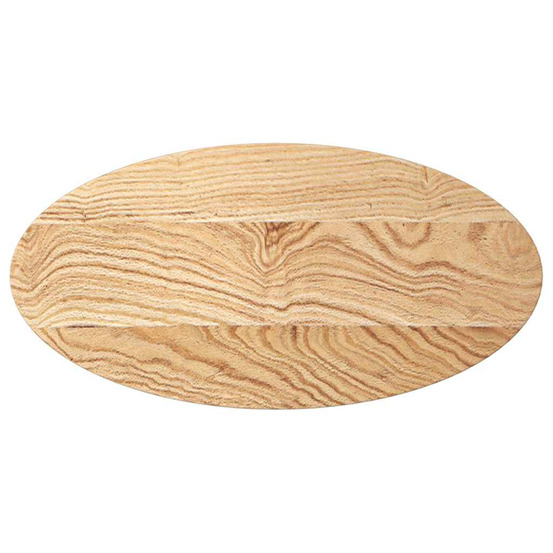 Dessus de table 80x40x4 cm bois de chêne massif ovale