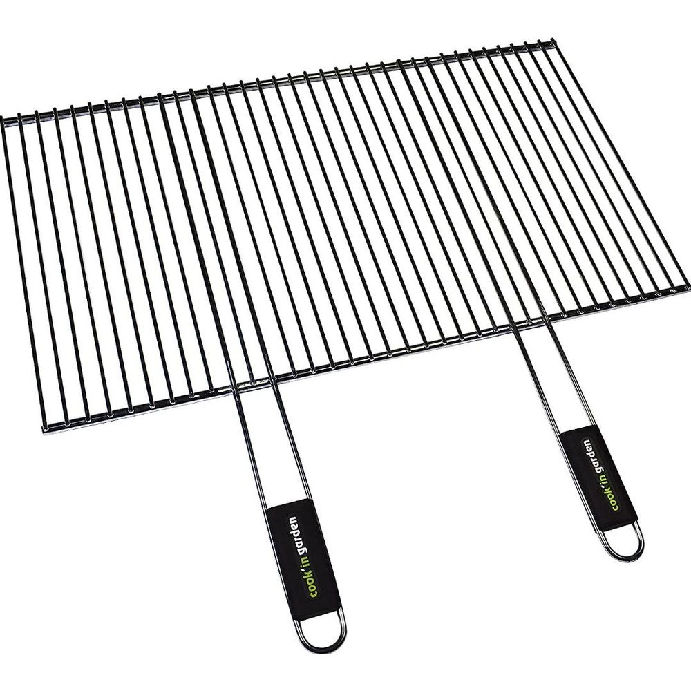 Grille de barbecue recoupable en acier 70 x 40 cm