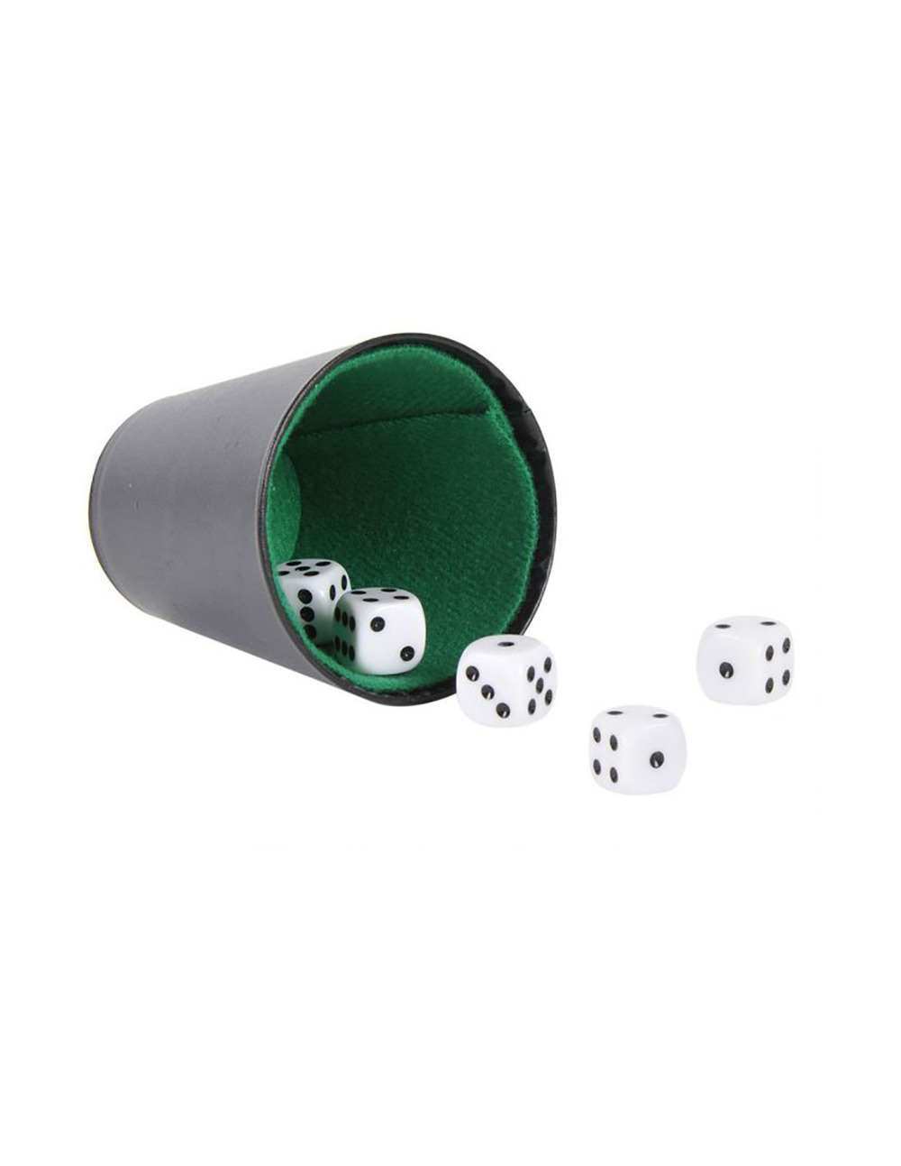 4 verre pour cubilete dice avec livre de 5 points et points