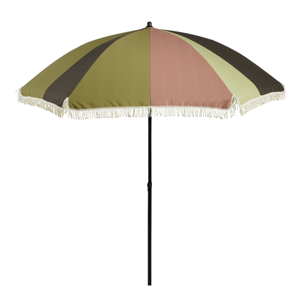 In the mood - parasol rayé vert d220