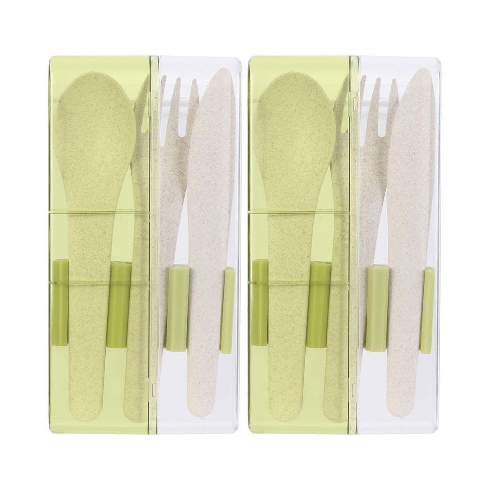 Set de cous à emporter eco concept (lot de 2) vert