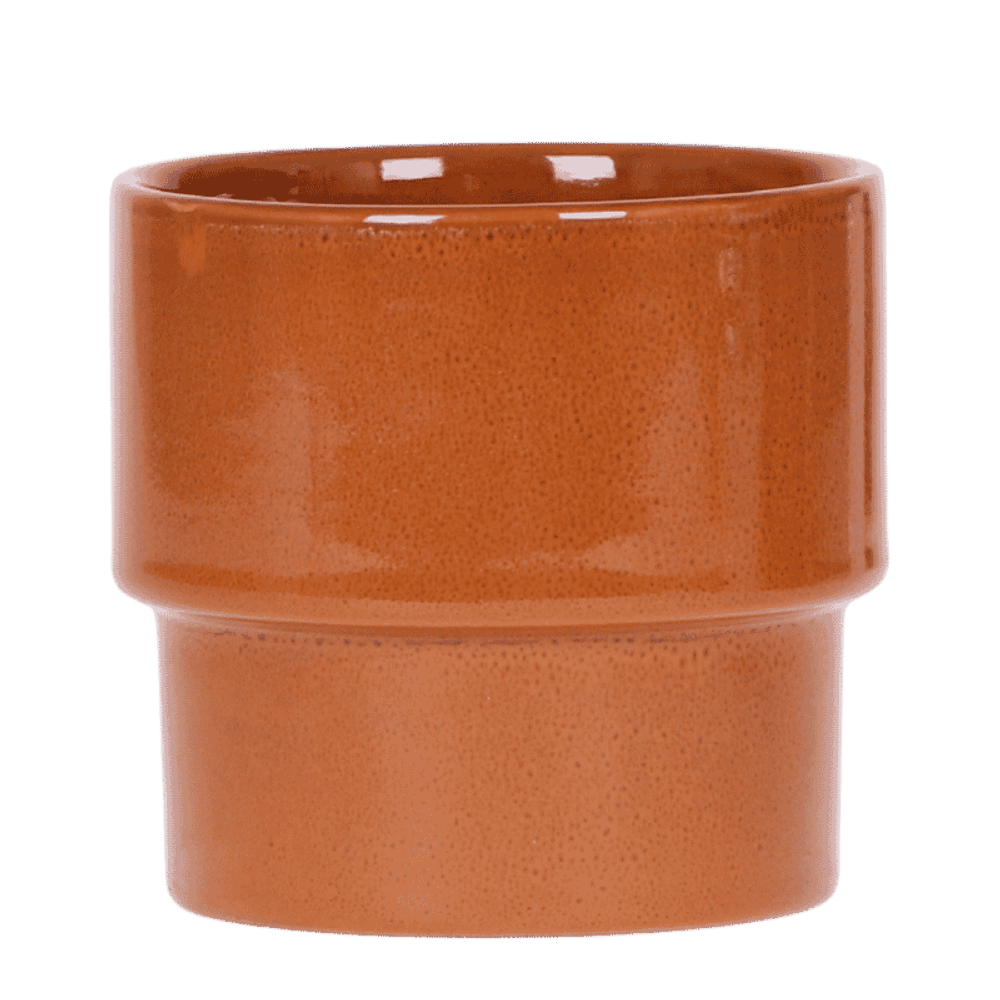 Cache-pot timeless orange - ø12 cm x h12 cm