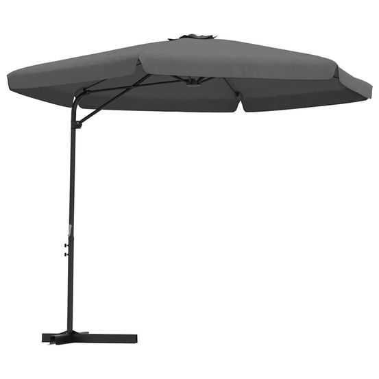 Parasol d'extérieur avec mât en acier
