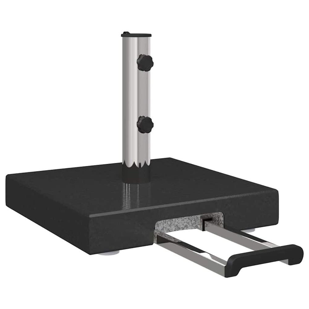 Pied de parasol noir 41 x 41 x 37 cm granite