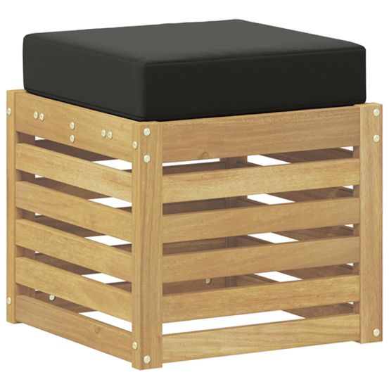 Banc de jardin bois d'acacia massif blanc