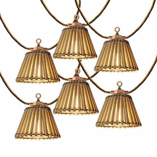 Guirlande solaire natura hybrid 20 ampoules 13m