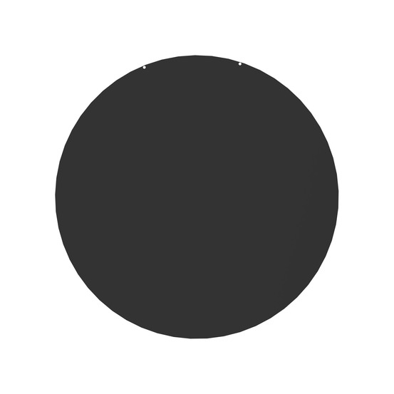 Plaque de sol ronde noire d74 cm