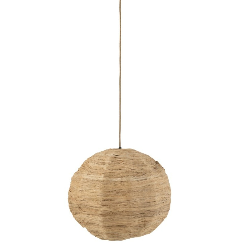 Suspension boule en bois naturel 50x50x45cm